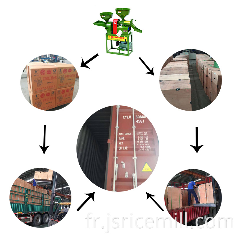Combined Rice Mill Machine package